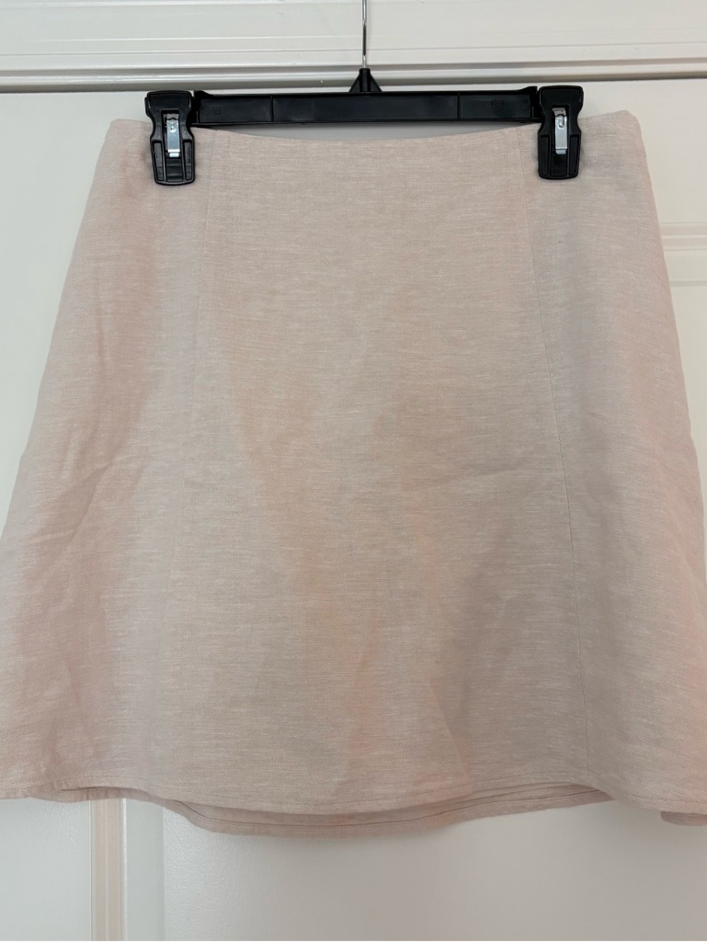 Loft Women’s Cream/Beige Linen Blend A-Line Mini Skirt - Picture 2 of 9